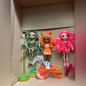 Lot of 3 Rainbow High dolls: Olivia, Priscilla & Michelle